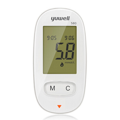 

yuwell Glucometer Diabetes Blood Glucose Meter Monitor Kit Medical Blood Sugar Meter Tester 50 Pcs Glucose Test Strips Lancets