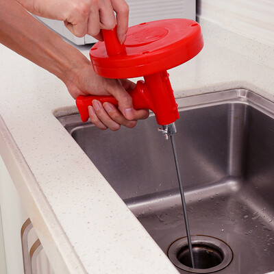 

Ou Runzhe hand-cranked household sink anti-clogging pipe dredge kitchen bathroom outlet cleaner