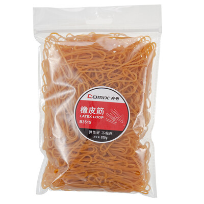 

Qixin COMIX 200g hanging rubber band rubber ring latex ring office stationery B3515