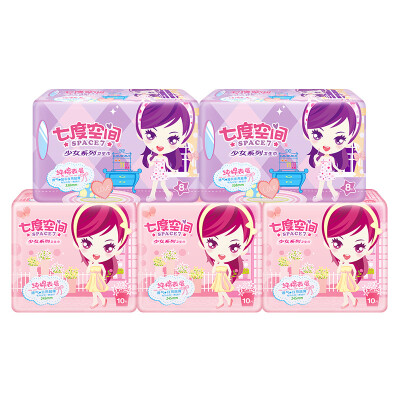 

Seven degrees space (SPACE7) Girls Series sanitary napkins thin cotton day and night with 46 loaded (245mm * 30 + 338mm * 16