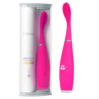 

Ло Fei Er (FOREO) Yi Sa ISSA Mini MINI умный электрическая зубная щетка силикона водонепроницаемый перезаряжаемые зубная щетка, чтобы чистить зубы чистки вибрационного клубника красный