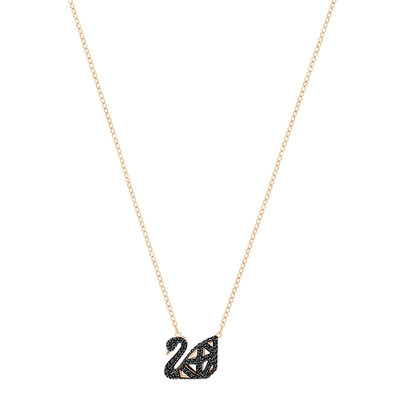 

SWAROVSKI Swarovski Facet Swan black female black swan necklace 5281275