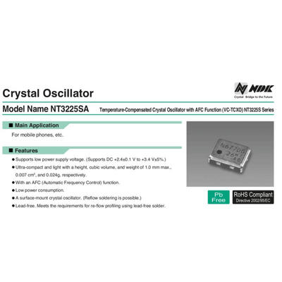 

NT3225SA 20M 20MHZ 20.000MHZ NDK 3225 VC-TCXO