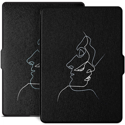 

Platts for Kindle 558 Edition Case Shell Paintings Series New Kindle eBook Sleeping Case Sleeve Black Lines