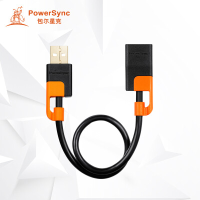 

PowerStax CUB2GAR0020F USB2.0 AM TO AF Шнур расширения данных Двухцветный антибликовый черный с оранжевым