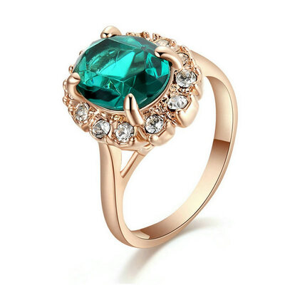 

Yoursfs@ Sparkle zircon Rings for Women 18K Rose Gold Plated Jewelry Rings Wedding CZ Rings for Bridal