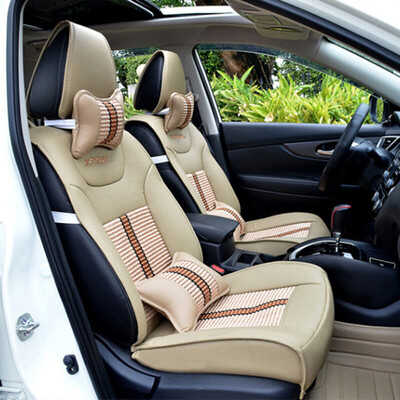 

Huashi Nissan Qijun cushion 14 new Qijun car seat four seasons universal all-round cushion seat cover modified Qijun special ice silk luxury models - Bentley