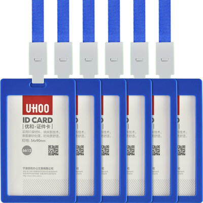 

Excellent UHOO 6612 candy color card sets of vertical green 6 card sets 6 lanyard box work card badge card