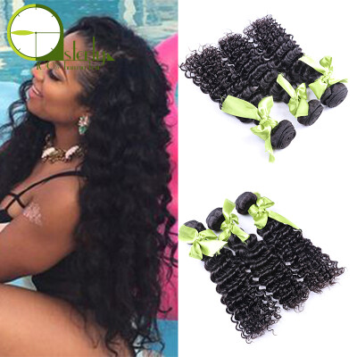 

Brazilian Deep Wave Virgin Hair Brazilian Deep Hair 3 Bundles 100% Human Hair Factory Selling 7A Cheap Brazilian Deep Hair Weave
