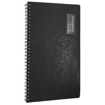 

Qixin COMIX B5 50 double helix PP face book notepad soft copy notebook Compera original series C7002 black