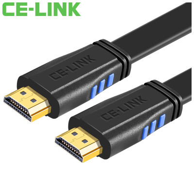 

CE-LINK HDMI cable 8 meters high-definition cable version 20 flat line computer HDTV monitor projector line support 4K 2K black 1822