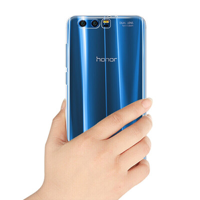 

Mobile Case Shell Two-piece Set] Sendaway Huawei HUAWEI Glory 9 Case Shell Case TPU Clear Soft Shell Full Screen Hard Edge Tempered Glass Film Blue