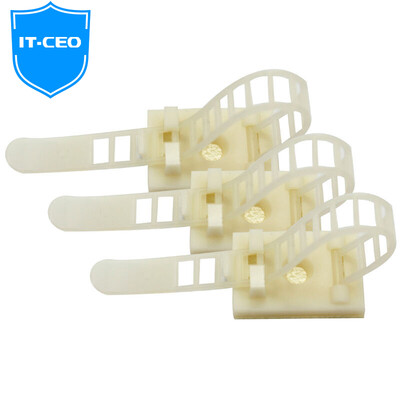 

IT-CEO X2ZD-26 Retractable Strap Strap Cable Strap Wire Strap Wire Strap Wireline Finishing With 3M Adhesive Paper About 50 White