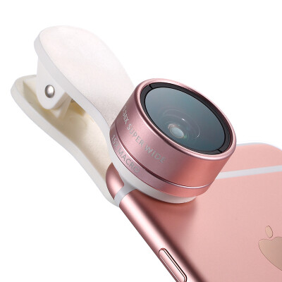 

Chuai Le (cherllo) 515R mobile phone lens wide-angle macro two-in-one rose gold apple iphone Huawei millet general high-definition self-portrait camera SLR external camera