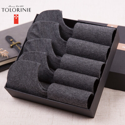 

[Jingdong supermarket] TOLORINIE casual men's socks combed cotton business socks summer breathable thin boat socks low to help socks [10 double] K7496D0811 deep linen