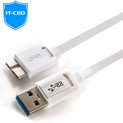 

IT-CEO USB30 turn MicroB mobile hard disk data cable Hitachi Toshiba West Seagate hard drive line Samsung S5 Note3 data charging cable machine 1 meter V08N3-B