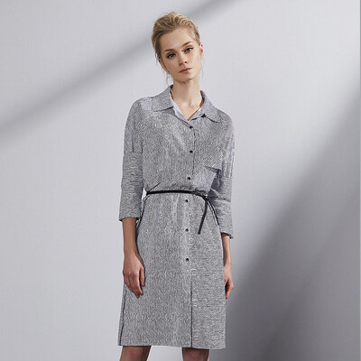 

Rebecca (Marc Rebecca) stripes in the long section was thin dress 72050E striped L code