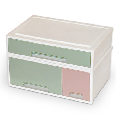 

Cosmetic storage box jewelry box desktop drawer storage box office simple plastic storage box combination cabinet B