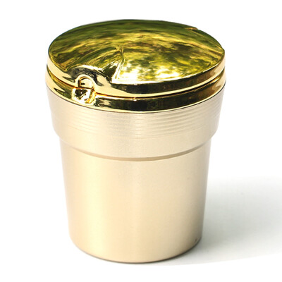 

Car decoration ashtray with gold lamp with a car ashtray Creative interior car accessories Ashtray Car ash bucket car supplies ashtray upgrade with gold lamp