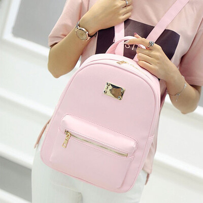 

Women Solid Vintage Backpacks Designer High Quality Leather School Bags For Teenagers Girls Bag Ladies Backpack Mochilas Escolar
