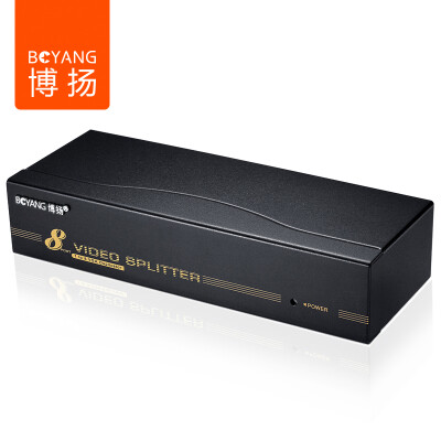 

Bo Yang BOYANG BY-208 HD Video Splitter VGA Splitter Desktop PC Notebook TV VGA Monitor One-eighths