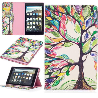 

GANGXUN Amazon New Kindle Fire HD 8 2016 Case Flip Shockproof Kickstand Slim Luxury Cover для нового Fire HD 8