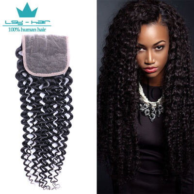 

Malaysian Kinky Curly Hair With lace Closure 4*4 Lace Closure With Bundles Afro Kinky Curly Human Hair With Closure