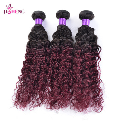 

8A Brazilian Virgin Human Hair Wave Ombre Deep Wave Hair Weaving 1 to 3 Bundles Remy Hair Extensions