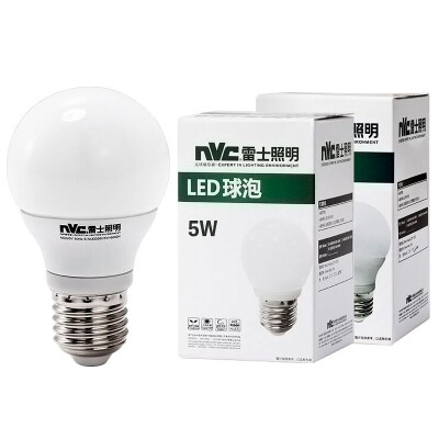 

【Jingdong Supermarket】 NVC (NVC) LED Bulb Bulb 5 W E27 large screw light source energy saving lamp white 6500K