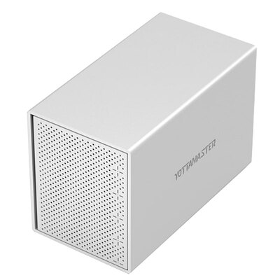 

YottaMaster PS500RU3 3,5-дюймовый шкаф USB3.0 массив SATA3.0 серийный настольный жесткий диск RAID шкаф алюминий пять дисков жесткий диск поддержка 10TB жесткий диск серебристый