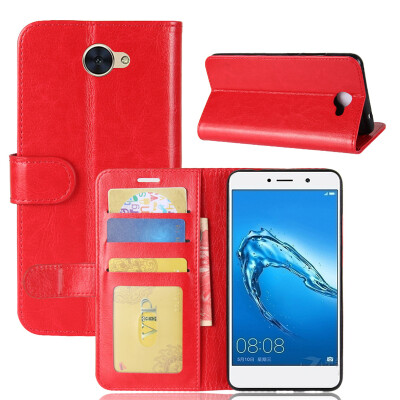 

GANGXUN Huawei Y7 Case High Quality PU Leather Flip Kickstand Wallet Cover for Huawei Y7