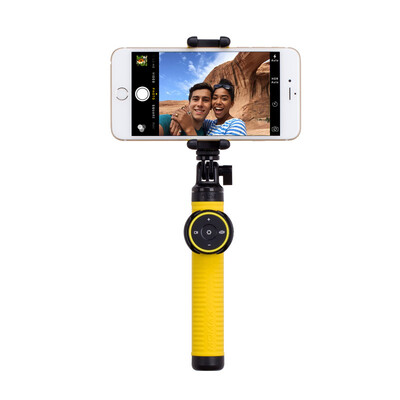 

Mimi Jazz Bluetooth self-timer / self-timer for Apple / Samsung / Huawei compatible Apple iOS and Andrews system 0.7m yellow
