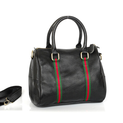 

New fashion handbags leather leather black handbag