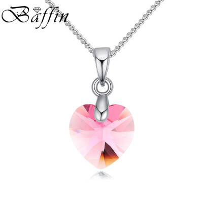 

Baffin Heart Mini Pendant Necklace Silver Color Chain Necklaces For Women Girls Jewelry Crystals From SWAROVSKI