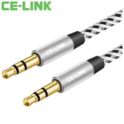 

CE-LINK 2454 AUX audio cable with 3.5mm stereo audio cable connection 5 meters car phone flat headphone audio cable rose gold