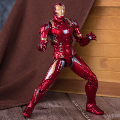 

Marvel Avengers Iron Man кукла модель детские игрушки подвижные суставы настольные украшения карта установлена ​​7-дюймовый