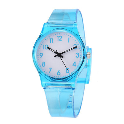 

30M Waterproof Fashion Casual Transparent Watch Jelly Small Fresh Children Kids Boys Watch Girls Women Dress Wristwatch