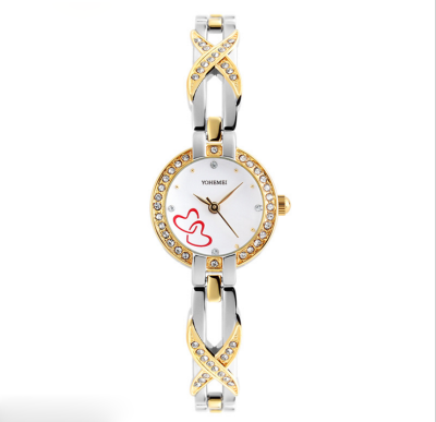 

Quartz watch for steel band Watch as gift for woman