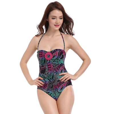 

2017 New SwimSuit Totem Printed Swimwear Bathing Suit Women Bodysuit Beachwear