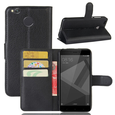 

GANGXUN Xiaomi Redmi 4X Case High Quality PU Leather Flip Cover Kickstand Anti-shock Wallet Case for Xiaomi Redmi 4 2017