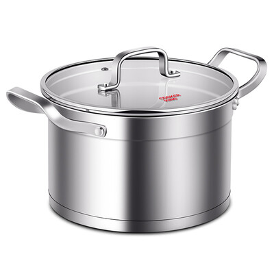 

Jingdong Supermarket Cooking Great Wong soup pot 304 stainless steel soup milk pot 22CM no coated stew pot boiled pot Induction Cooker Gas Gas stove fire Universal T22A