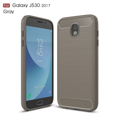 

Goowiiz Phone Case For Samsung Galaxy J530J5 Pro 2017J5 2017 European Fashion Slim Carbon Fiber TPU Soft Silicone