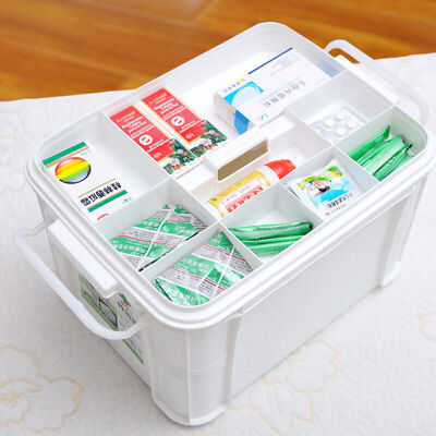 

FaSoLa medicine box household medicine box first aid box plastic storage box finishing box 15 liters large