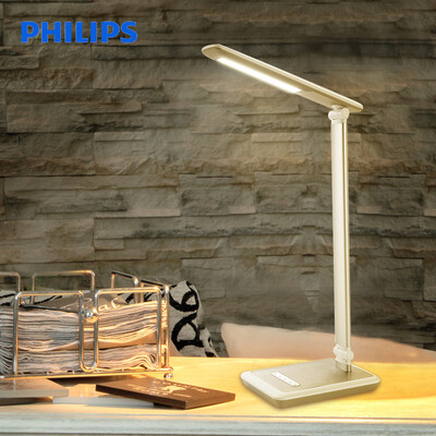 

Philips PHILIPS LED desk lamp work learning bedroom bedside lamp five gear touch light bright white bright