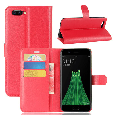 

GANGXUN Oppo R11 Case High Quality PU Leather Flip Cover Kickstand Anti-shock Wallet Case for Oppo R11