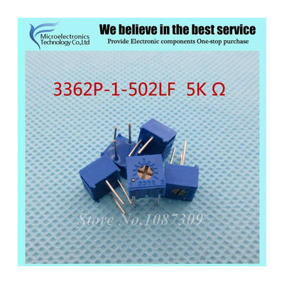 

10PcsLot 3362P-1-502LF 3362P 502 5K ohm Trimpot Trimmer Potentiometer Variable resistor new original
