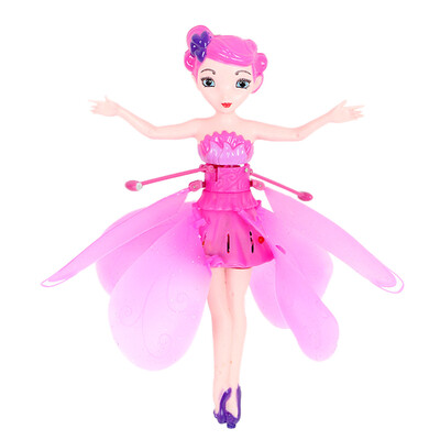 

DIY Baby Flying Fairy Dolls Обучение и образование Инфракрасный индукционный контроль Flying Angel Doll Toys Xmas girls Gift Случайный цвет