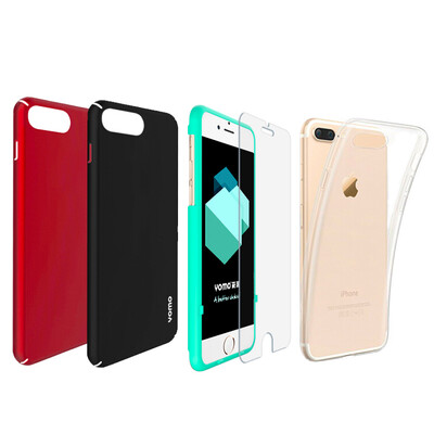 

Семья из четырех мобильных телефонов мембраны оболочки [Apple] Yomo 7 Plus мобильный телефон оболочки мобильный телефон оболочки защитный рукав iPhone7 Plus жесткий Красный Черный ТПУ силиконовый чехол прозрачный iPhone7 Plus стальной мембраны оболочки