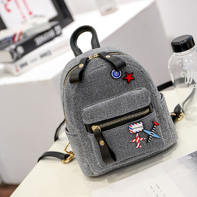 

Fashion Bling Green Geometric Women Cartoon Mini Backpacks Designer High Quality School Bags For Teenagers Girls Bag Backpack