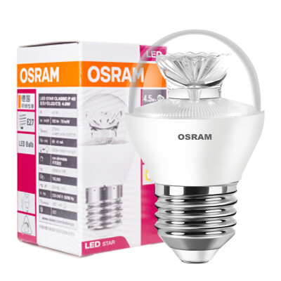 

[Jingdong supermarket] OSRAM (OSRAM) LED bulb transparent small ball 4.5W E27 big mouth warm white yellow